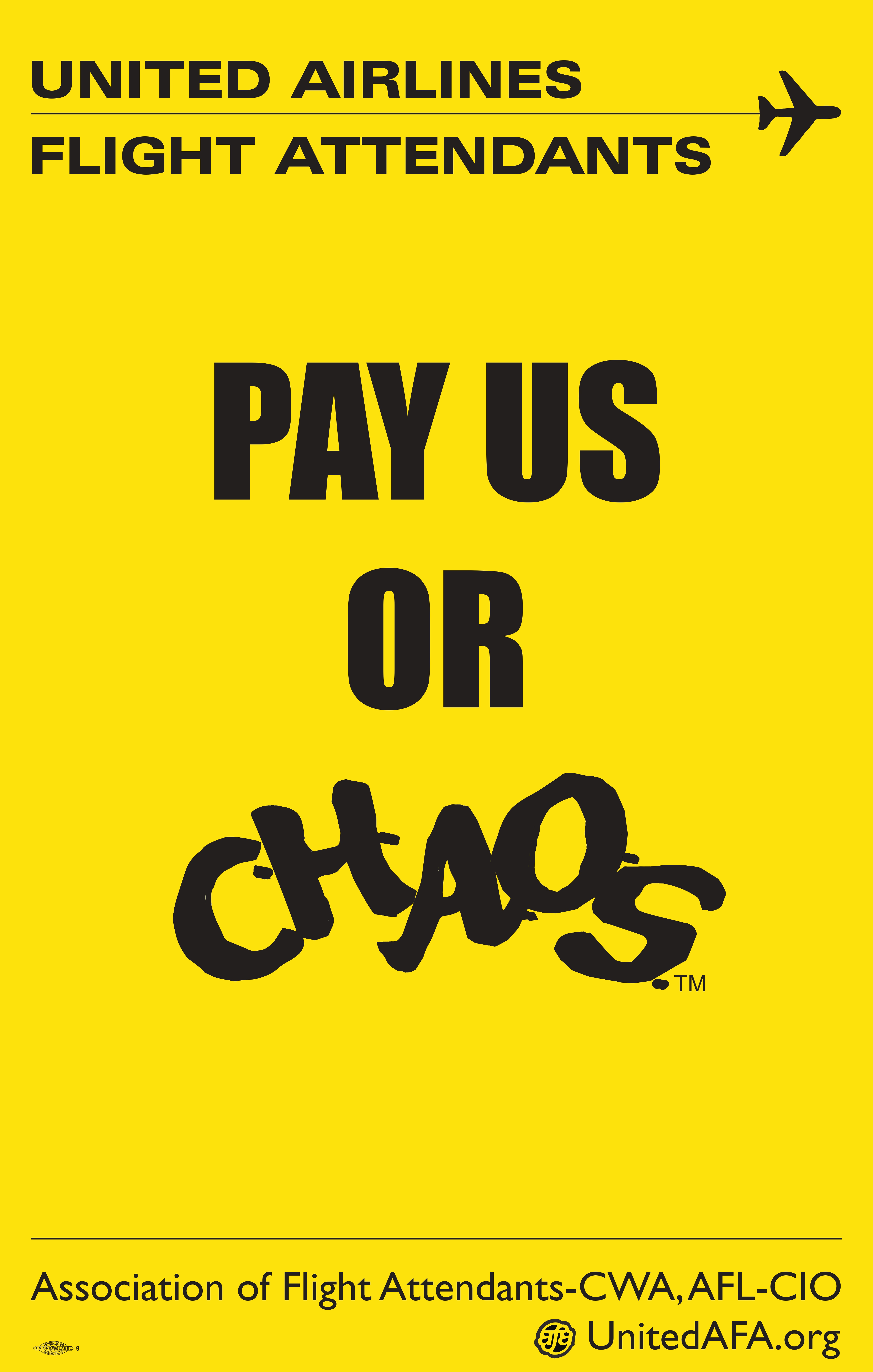 Pay us or chaos Picket Sign (1)